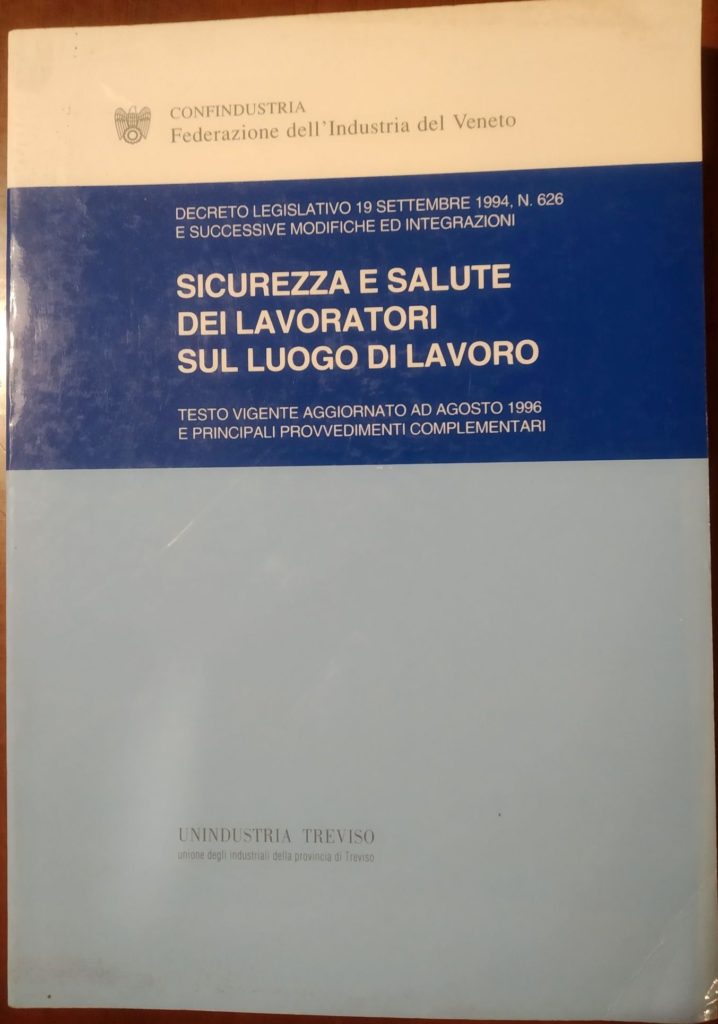 sicurezza dei lavoratori 626/94